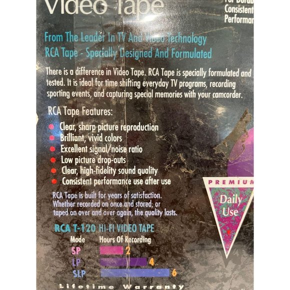 RCA VHS Video Tape T-120 - Picture 4 of 6